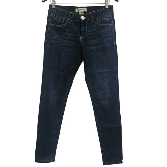 J
Democracy Women’s Jeans Size 6 “Ab Solution” Skinny Dark Wash Stretch Denim - Picture 1 of 4